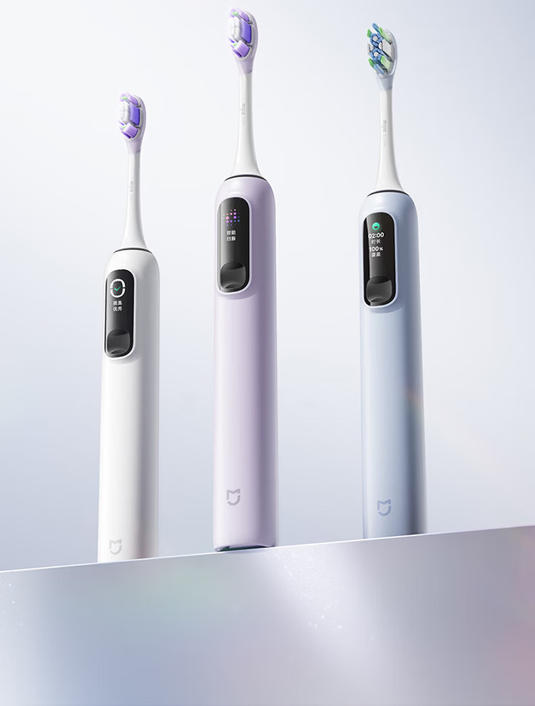 Mijia [Mid-Autumn Festival Gift] Xiaomi Sonic Vibration Electric Toothbrush Pro, Color Screen Display Reminder, 180-Day Battery Life, Smart Dual-Surface Vibration, Birthday Gift for Boyfriend, Purple 24