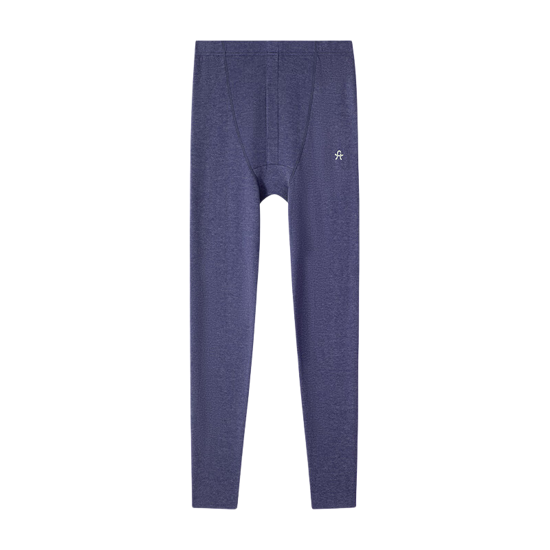 Fenteng Men's Wool and Silk Blend Fleece-Lined Thermal Pants 2025 New High-Waist Warm Base Layer for Men