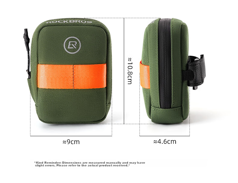 ROCKBROS Bicycle Bag Road Bike Tail Bag Compact Portable Seatpost Saddle Bag Cycling Accessories Black 2