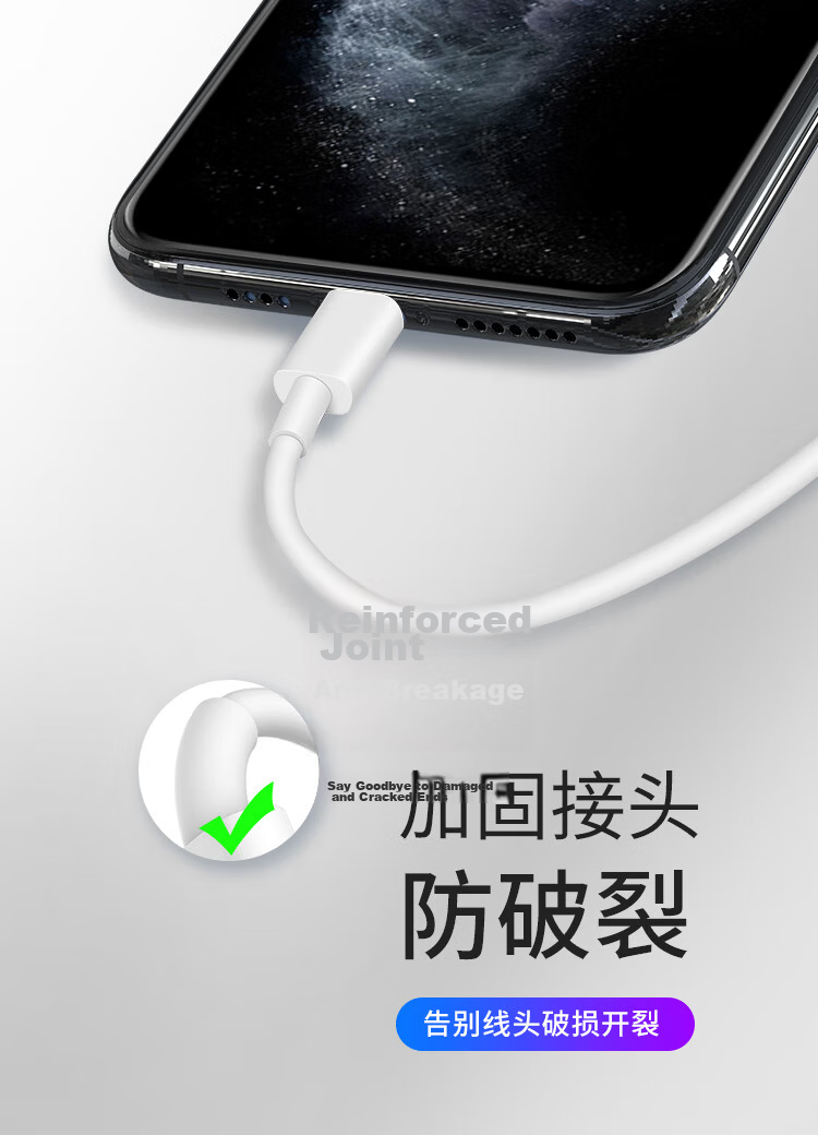 Kewo [Hot Sale 1 Million+] PD20/30W Fast Charging Type-C to Lightning Cable for Apple iPhone 14/13/12 Original 11