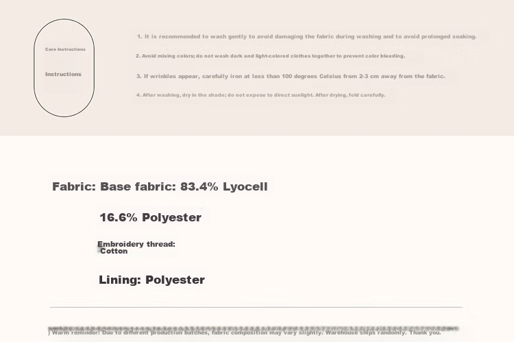 Demana [Breathable Lyocell] Summer Strap Round Neck Embroidered Puff Sleeve Straight Mid-Length Women's Dress 10