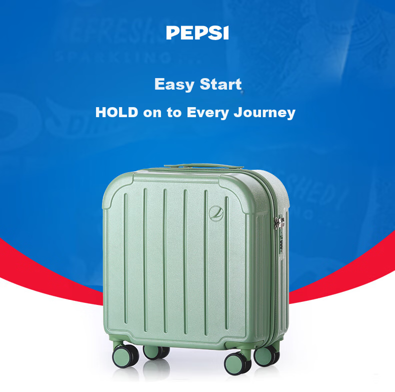 Pepsi Luggage Men's Carry-On Suitcase Women's 20-Inch Small Lightweight Stylish Spinner Travel Lock Box 2