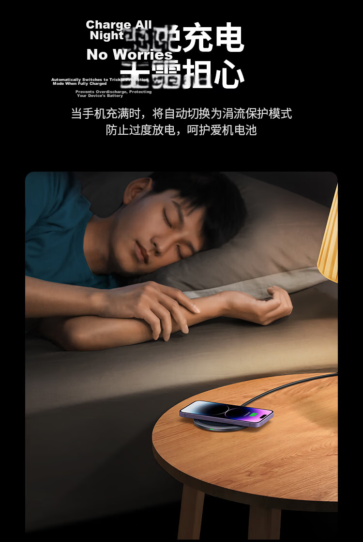 UGREEN Wireless Charger for Apple iPhone 17/16/15/14/13/12/X Pro Max, Huawei, Xiaomi, Samsung Android Phones and Earphones, 15W Charging Pad Dock 7