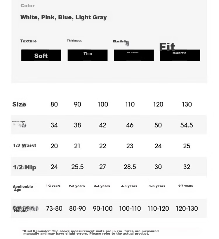 Betis Girls' Summer Thin Breathable Leggings Baby Girl Skirt Matching Anti-Mosquito Capri Pants 27
