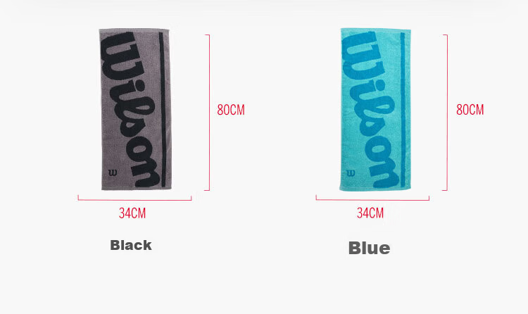 Wilson Sports Towel CHINA TOWEL SMU BLACK/GREY-WR8432901001 3