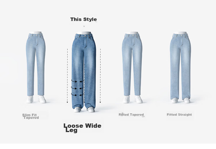 Semir Senrou | Women's Jeans, Summer Moisture-Wicking Cool-Feeling Linen Long Pants, Distressed Wide-Leg Pants 103325124005A 2