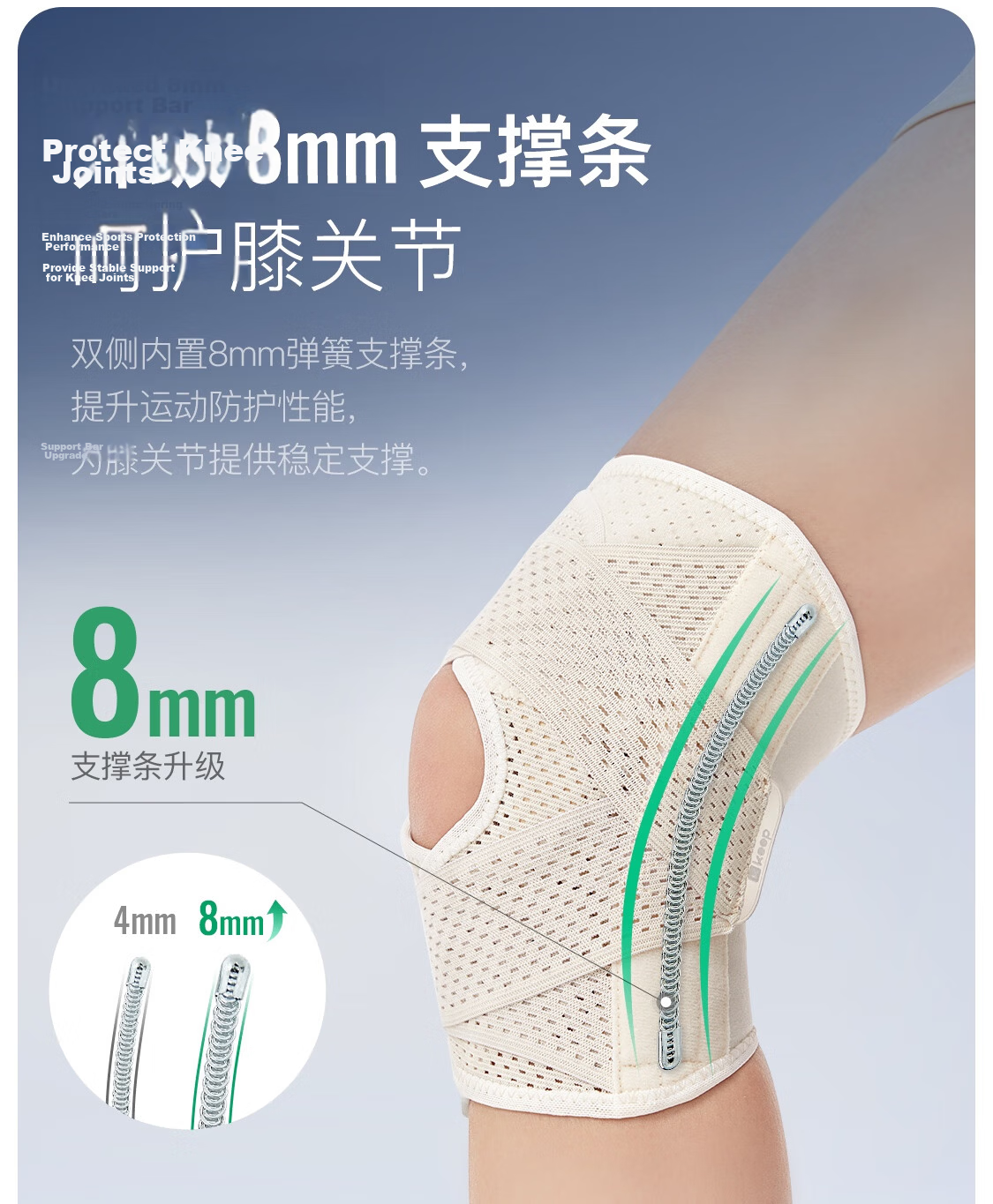 Keep Sports Knee Brace, Meniscus Joint Protection Sleeve, Classic Black, Size S, Double Pack 11