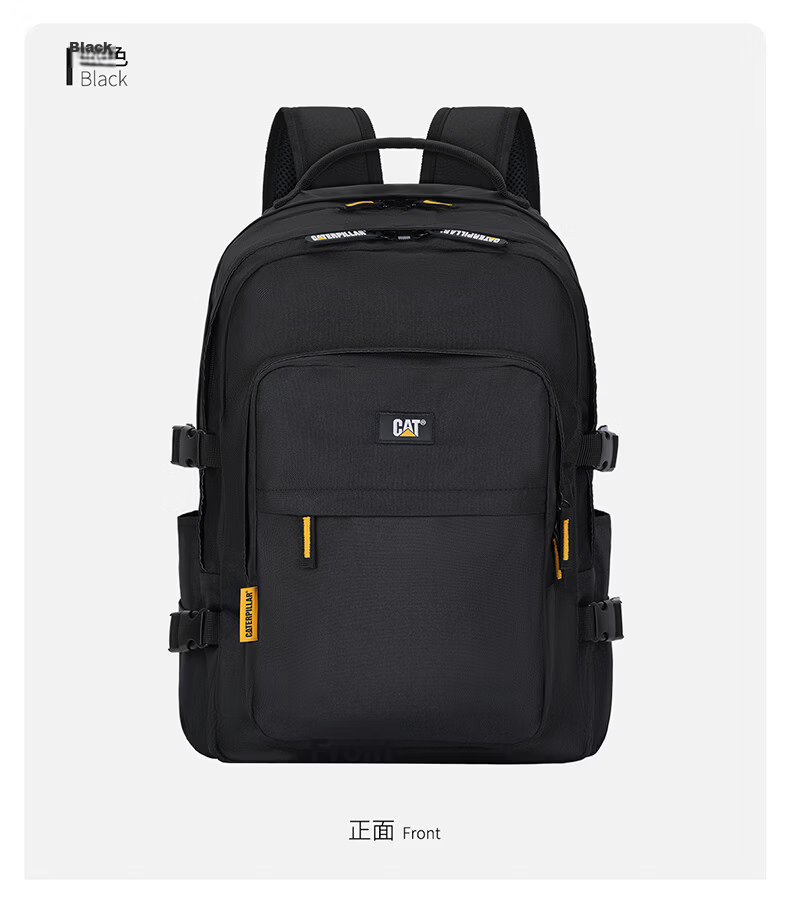CAT 15-inch Laptop Backpack Large Capacity Travel Outdoor Student School Bag Black 84711 16