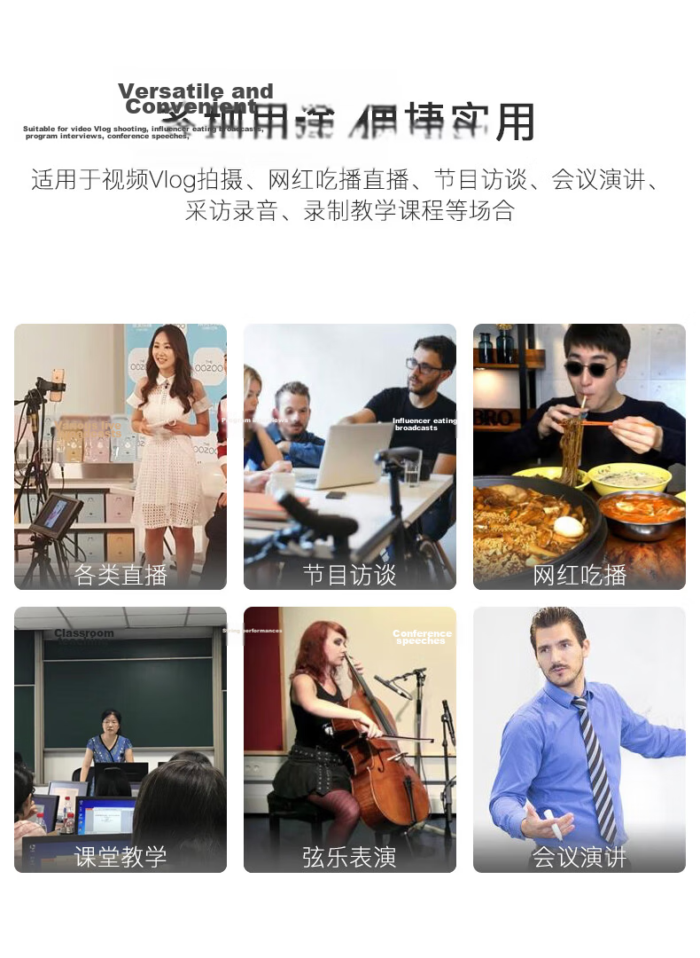 BOYA Microphone M1S Mobile Live Clip-On Microphone for Camera, DSLR Interview Short Video Dubbing Recording Microphone Lavalier Lapel Microphone 6 Meters 4
