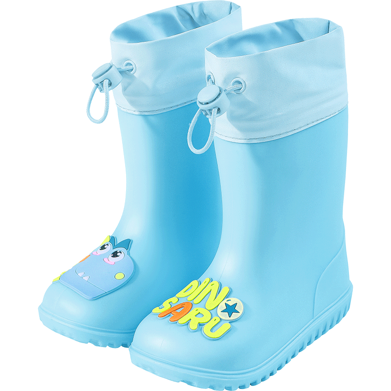 Tiantianzi Kids Rain Boots Waterproof Non-slip Wear-resistant Cartoon Rain Shoes for Boys and Girls Age 3-6 Kindergarten JD Self-operated
