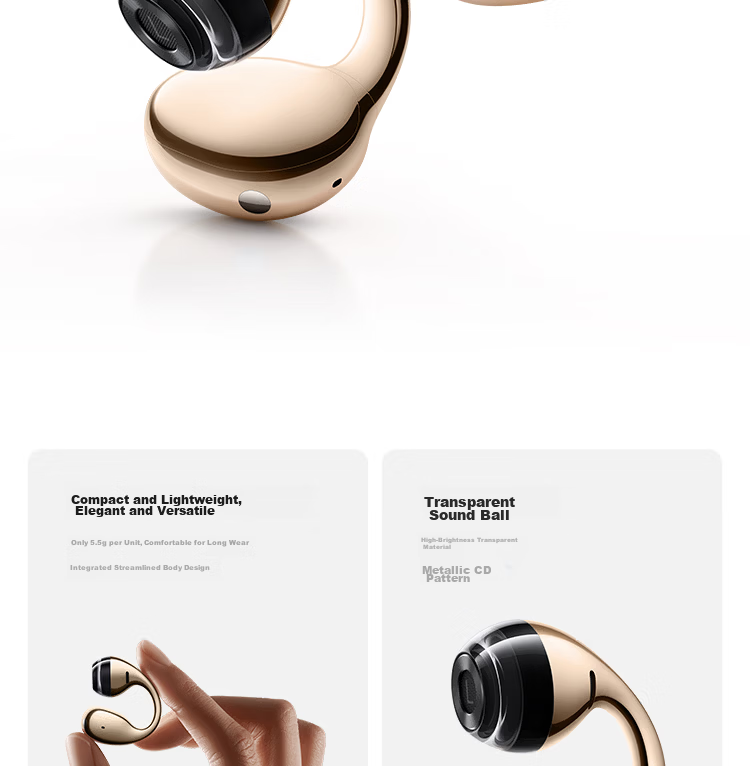 MI Xiaomi Clip-On Bluetooth Wireless Earphones Comfortable and Secure Fit Recommended by Lei Jun Compatible with Apple and Android Phones 2