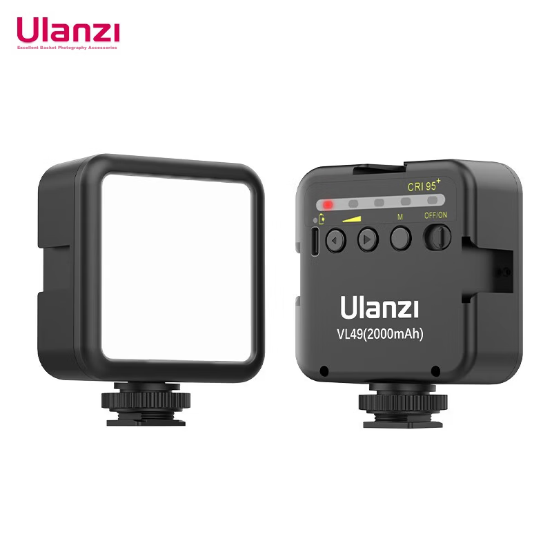 Ulanzi VL49 (White) Live Streaming Fill Light Photography LED Portable Soft Light Hot Shoe Beauty Portrait Vlog Handheld Lighting Lamp