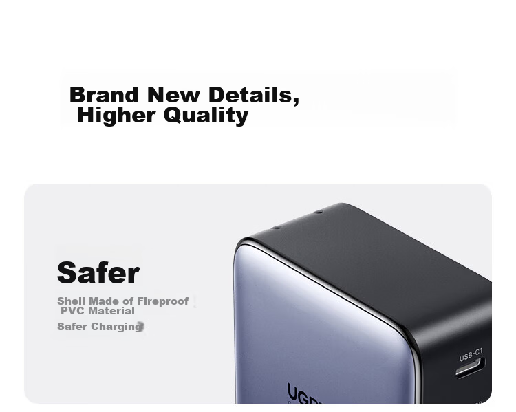 UGREEN 140W GaN Charger Set Type-C Multi-Port Fast Charger Compatible with PPS/PD100W for Apple Xiaomi 17 Phones MacBook Pro Laptop DJI 32