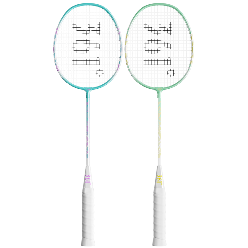 361° Badminton Racket Beginner Set Ultra-Light Durable Training Match Adult Student Double Rackets