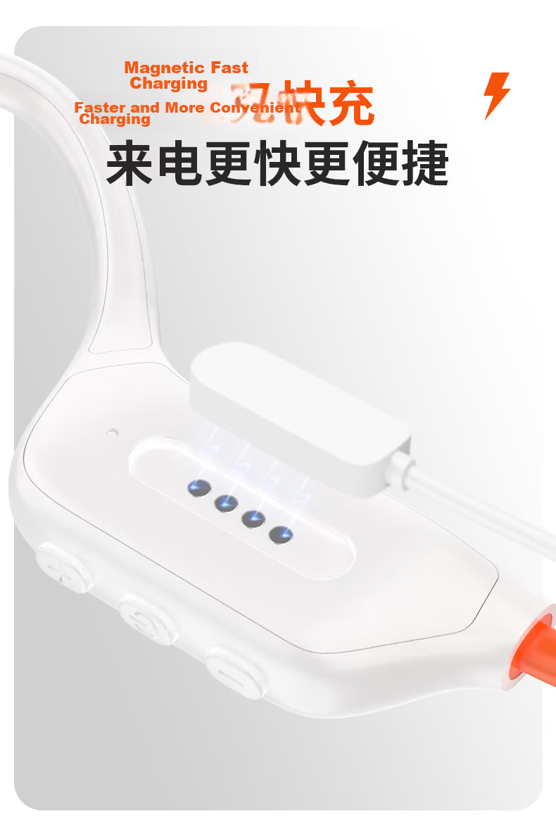 Xiaoyouxin X7 Bone Conduction Bluetooth Earphones Cycling Sports Running Swimming Built-in Memory Long Battery Life Black Memory Version 15