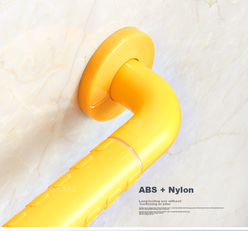 Meiruide Bathroom Handrail, Shower And Toilet Non-Slip Handle, Wall-Mounted, Elderly-Friendly, L-Shaped Handrail, 8213-W64 10