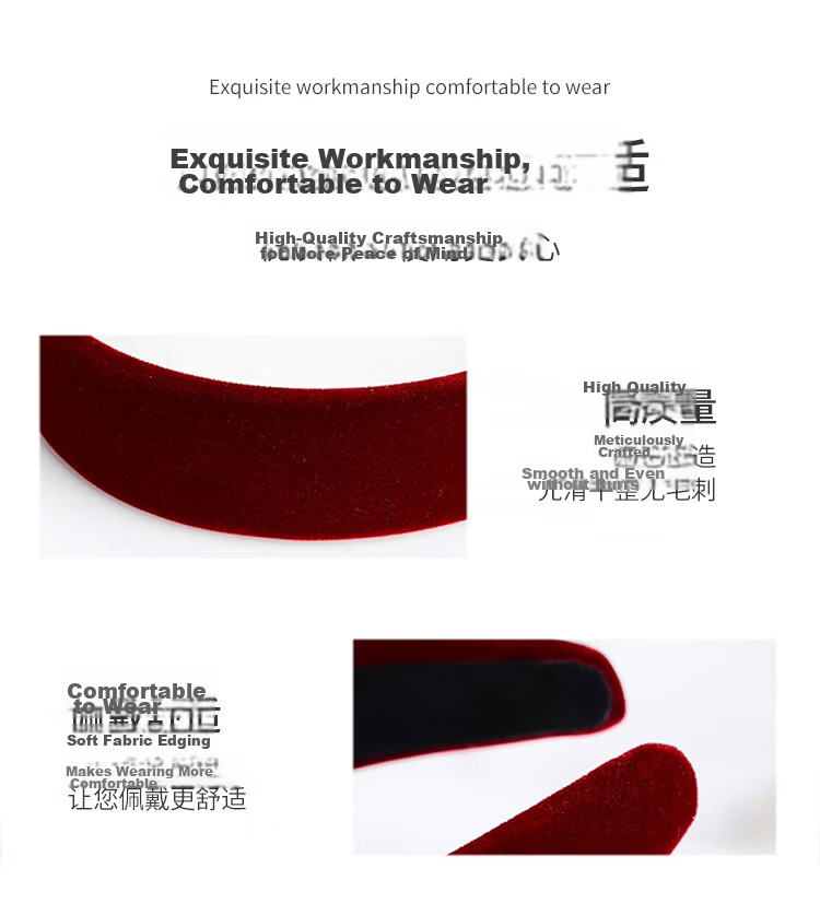 UPLUS Thin Edge High Crown Headband Facial Cleansing Hairband Hair Clip Simple Hair Accessory for Women Hair Tidy Clip 6
