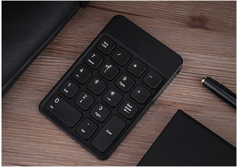 B.O.W Hangshi HB159 Bluetooth Numeric Keypad Mini Keyboard Retro Round Keycaps Rechargeable Bluetooth Keyboard Pink Compatible with Laptop and Desktop 6