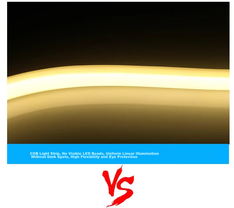 JIAOJIAOZHE COB LED Strip, 220V High Voltage, Ultra-Bright, Outdoor Waterproof, Self-Adhesive, for Home And Commercial Use, Ceiling-Mounted Linear Light, Neutral White, 10 Meters 11