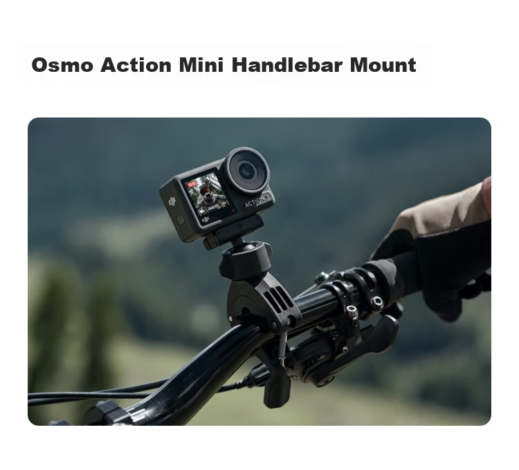 DJI Osmo Action Mini Handlebar Mount for Osmo 360/Osmo Action 5 Pro/Osmo Action 4/Action 3 Sports Camera Accessories 1