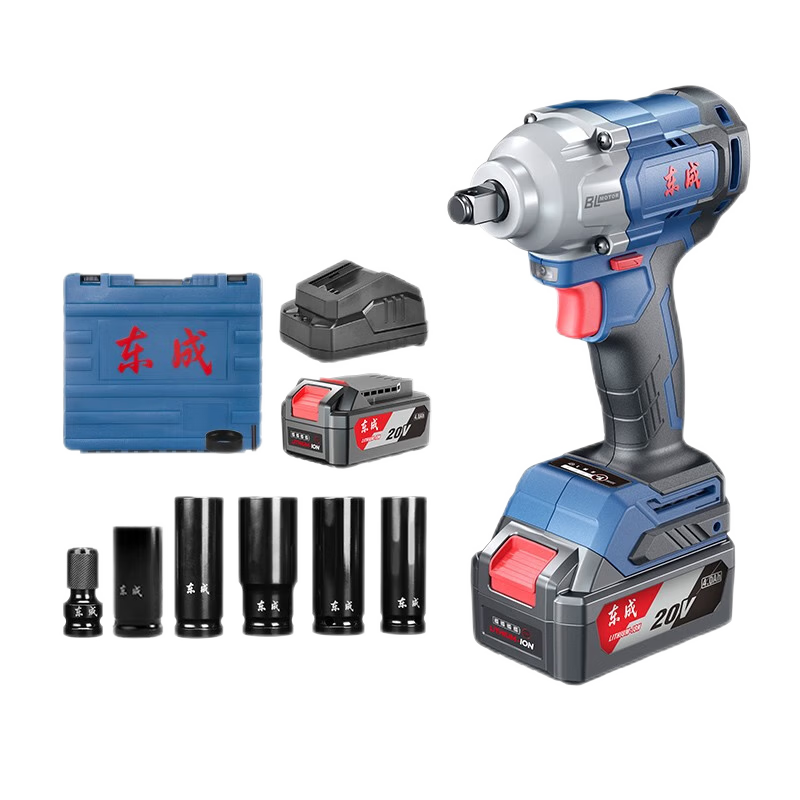 Dongcheng 20V Lithium Brushless Cordless Impact Wrench WPB488E High Torque Socket Air Gun