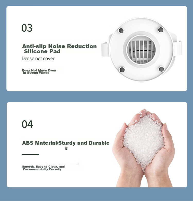 Shinee USB Mini Fan, Metal Small Electric Fan, Desk Fan, Compact Fan, Mini Table Fan for Student Dormitory, Bedside, Office, Quiet Desktop Electric Fan FB4-01 15