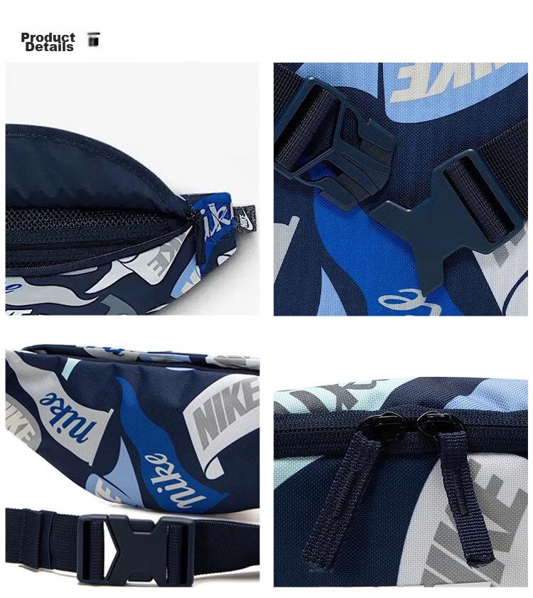 NIKE Unisex Sports Waist Bag HERTGE WSTPCK-PENANT Casual Bag HJ8368-010 Black One Size 5