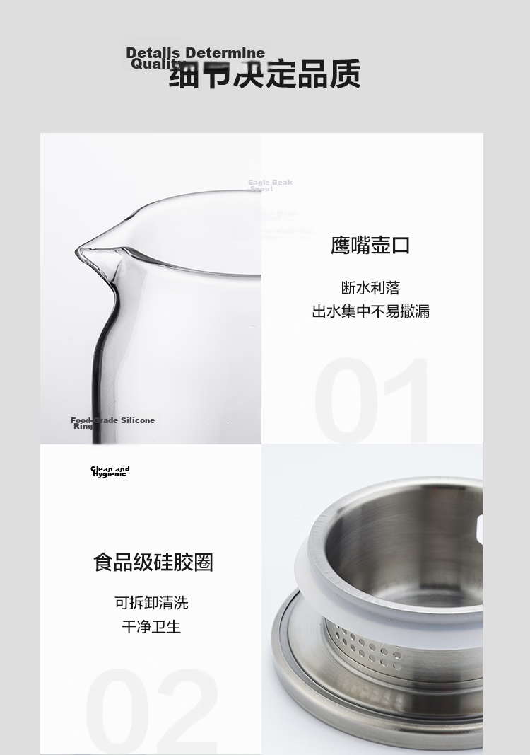 LOCK&LOCK Transparent Lid Cold Water Pitcher, Glass Cold Water Pitcher with Handle for Tea Brewing, Large Capacity Heat-Resistant Cup for Home Use, 1.3L 11