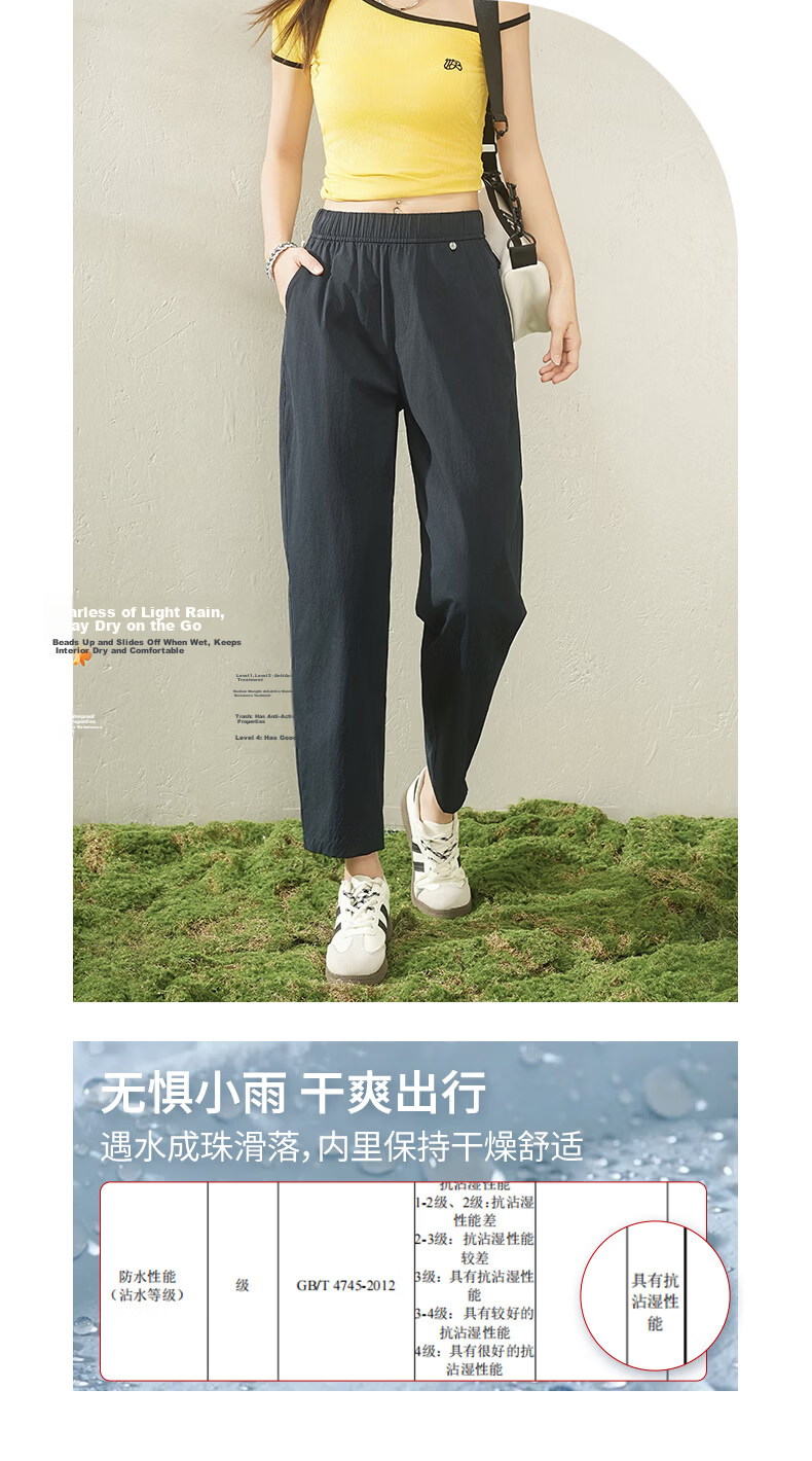 Borui Women's Lightweight Summer Sun Protection Cooling Capri Pants 2026 New Slim Fit Casual Pants Navy XL 8