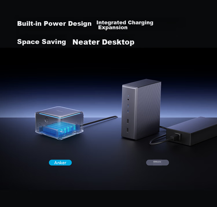 ANKER Prime TB5 Intel Certified Thunderbolt 5 Dock Dual 8K Triple Display Multi-Display Dock PD Fast Charging 120Gbps 2.5G Ethernet for Mac M5/Windows 12