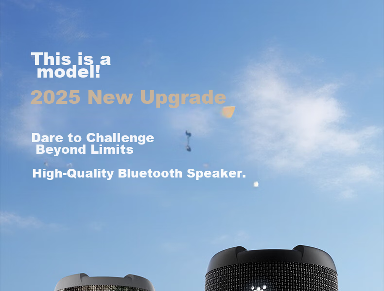 WANYINBA M9 Bluetooth Speaker, 40W High Volume, Deep Bass, Outdoor Waterproof, Camping Portable, Bicycle Riding Car-Mounted, Home Computer High-Quality Speaker, Gray Long Battery Versio 2