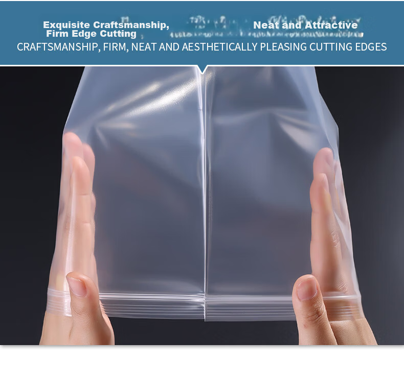SHUANG YU Food Self-Sealing Bags, No. 6 Transparent Storage Sealing Bags, Dust-Proof Packaging Bags, Sealing Bags, 100 Pieces 14