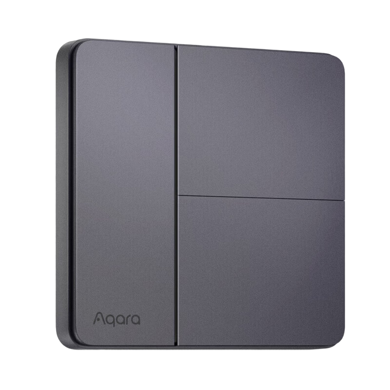 Aqara Smart Switch Card with Dual Buttons for Remote Control, Compatible with Mijia APP/iPhone HomeKit