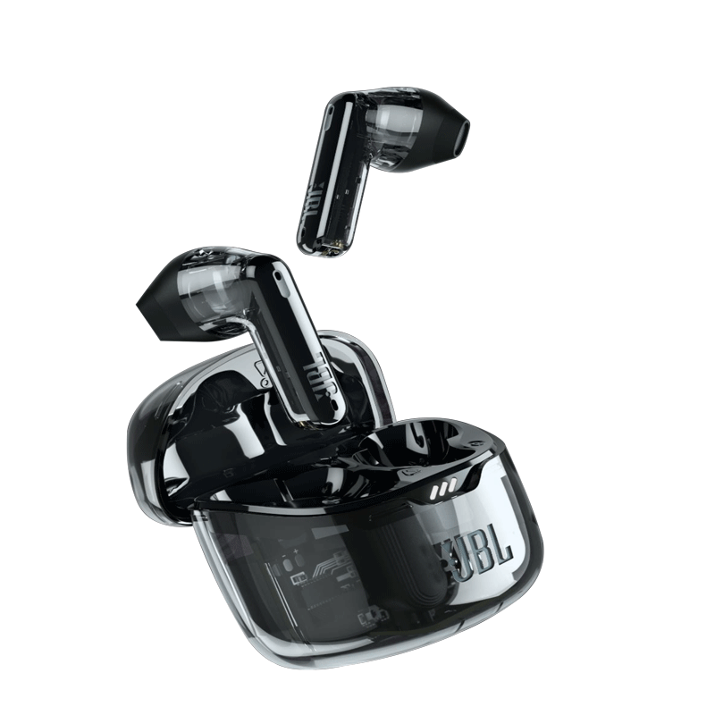 JBL TUNE FLEX True Wireless Active Noise Cancelling Semi-In-Ear Bluetooth Earphones Black Compatible with Apple and Android Gift Recommended