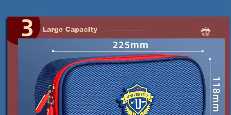 Shuxing Large Capacity Pencil Case Boys Stationery Box High School Primary Middle School British Style Grade 1-6 Pencil Box Boys Pencil Bag Girls Pencil Case Children's Stationery 13