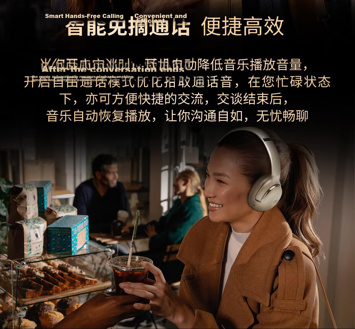 JBL Tour One M2 Over-Ear Wireless Bluetooth Headphones Long Battery Life Active Noise Cancelling Hi-Fi Music Headphones Premium Business Travel Commuting Headset Black 12