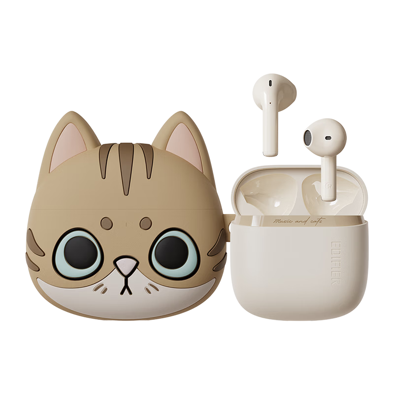 EDIFIER Zero Meow Meow Series Limited Edition Gift Box True Wireless Bluetooth Earbuds Semi-In-Ear Headphones Holiday Birthday Gift Box American Shorthair Cat