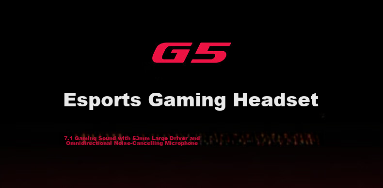 EDIFIER HECATE G5 Wired Professional Tournament-Grade Over-Ear Gaming Headset USB 7.1 Channel PC FPS Headphones Noise-Cancelling Microphone Black and Red 3