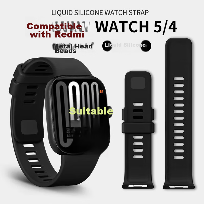 Iboann TPU Silicone Quick-Release Strap for Redmi Watch 5/6, Redmi Watch 4, Xiaomi Mi Band 9 Pro and 8 Pro Accessories