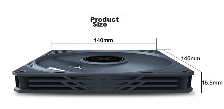 Silverstone 120mm Q120 Hamburger Fan, White Reverse Blade Fan (Upper And Lower Double-Layer Structure/outflow/PWM/ARGB/larger Blade Frame) 9
