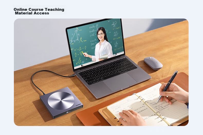 UGREEN USB External Optical Drive 8X Speed DVD/CD Burner Reader Portable Laptop External Disc Player Driver-Free 55847 11