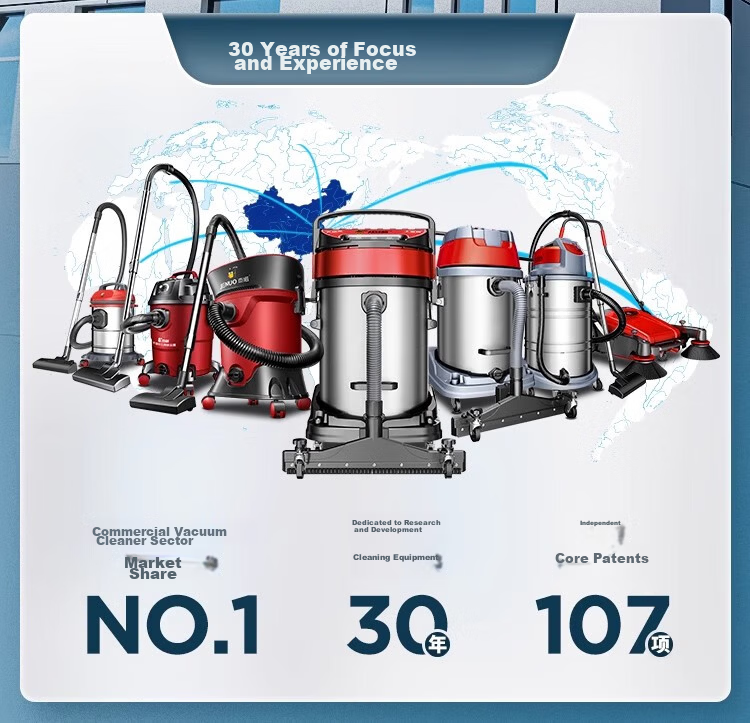 Jienuo Barrel-Type High-Suction Vacuum Cleaner for Factory Workshop Hotel, 2000W Industrial Vacuum Cleaner, Powerful Water And Dust Absorption Cleaning Machine 505-60L 2