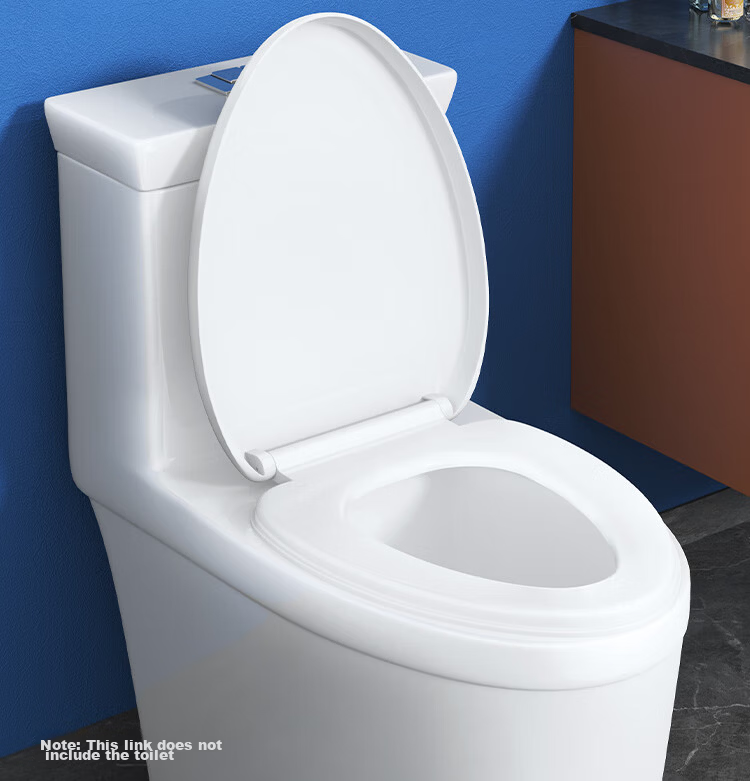 Larsd Toilet Seat Cover, Universal High-Quality Toilet Seat Cover, Thickened V-Shaped Toilet Seat Cover with Slow-Close Mechanism V01 5