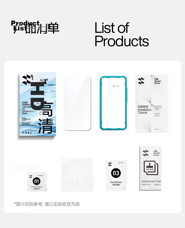 Shanmo Tempered Glass Screen Protector for iPhone 16/15, Clear, Anti-Fingerprint, Explosion-Proof, Drop-Resistant, Non-Full Coverage 18