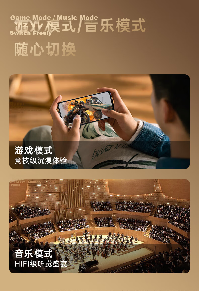 Lenovo Investment Brand Yinen Wireless Clip-On Bone Conduction Bluetooth 5.4 In-Ear-Free Running Sports Music Stable Fit Clear Call EX05 Champagne Color 13