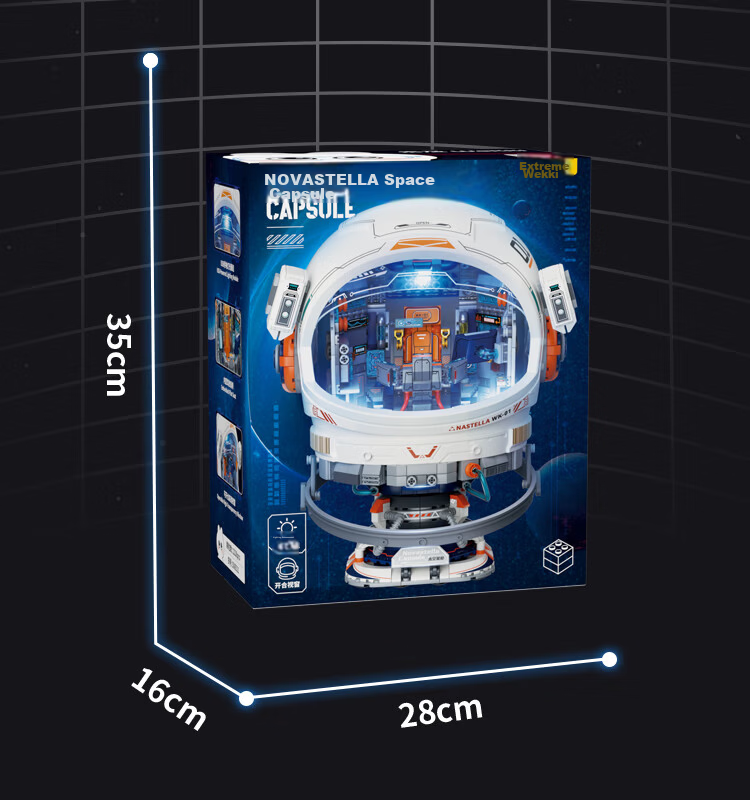 Weiji Huanxing Planetary Building Block Spaceship-Shaped Children's Toy, Educational Puzzle Toy for Boys And Girls, Gift 12
