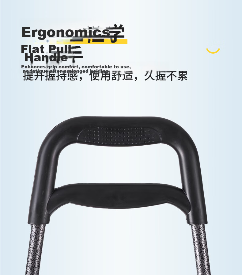 Artiya Grocery Shopping Cart Foldable Trolley Portable Elderly Luggage Handcart with Pull Rod for Supermarket and Stairs 5