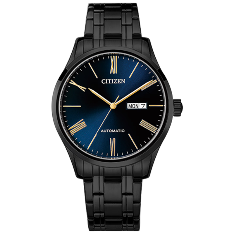 CITIZEN Men's Japanese Automatic Mechanical Watch NH8365-86M Deep Blue Dial Steel Band Business Gift for Qixi Festival