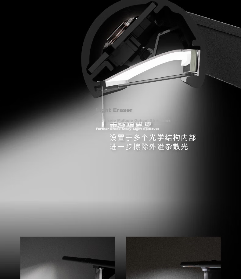 BenQ ScreenBar Pro Monitor Hanging Lamp Eye-Care Computer Office Study Smart Minimalist Black 8