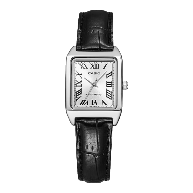 CASIO Women's Small Square Vintage Quartz Watch for Students LTP-V007L-7B1